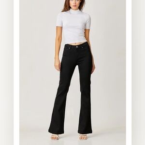 NWT RISEN Stella Black Flare Jeans Sz 7/28